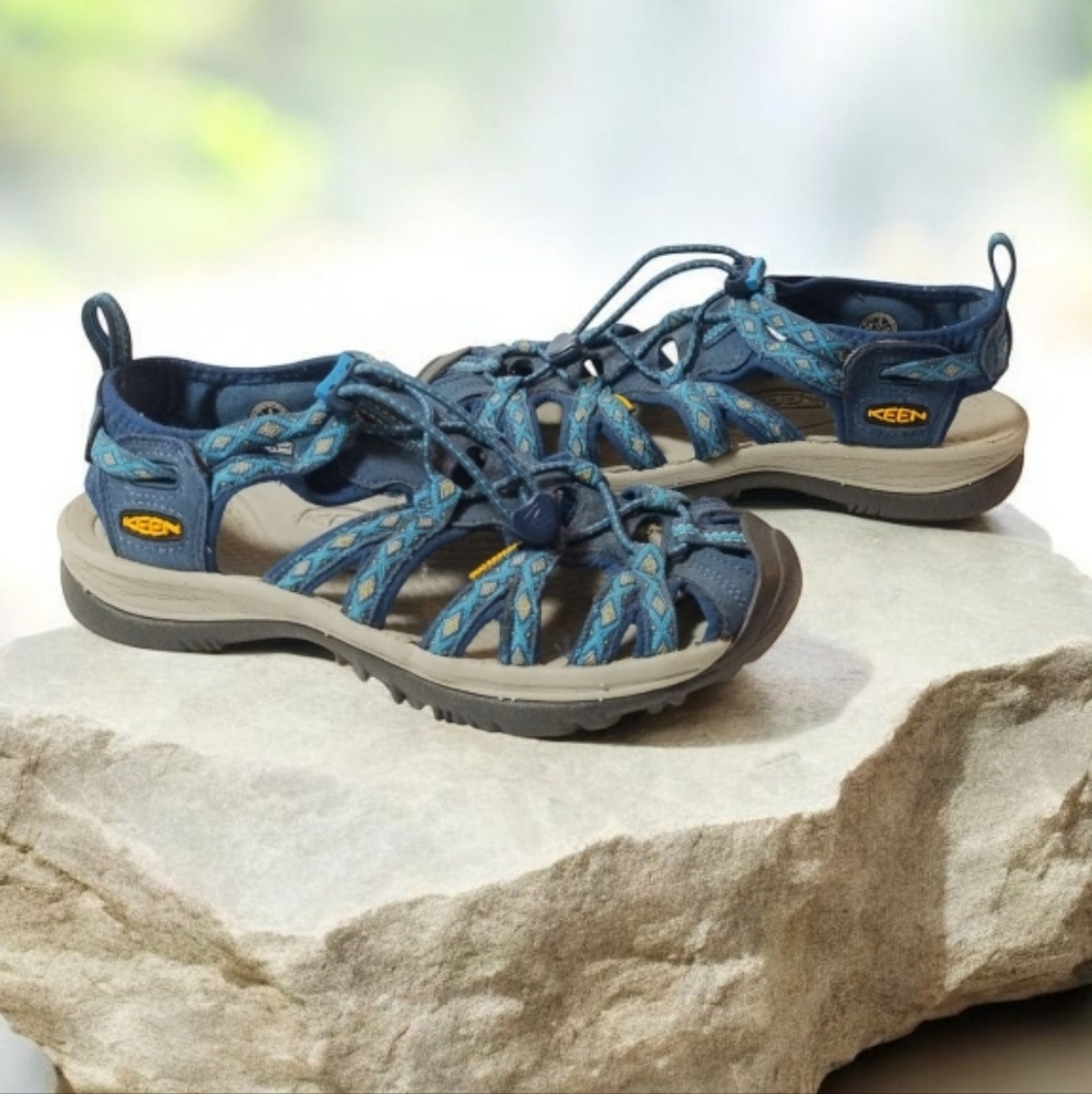 Keen Women's Whisper Hiking Outdoor Waterproof Sandals Size 6 Blue